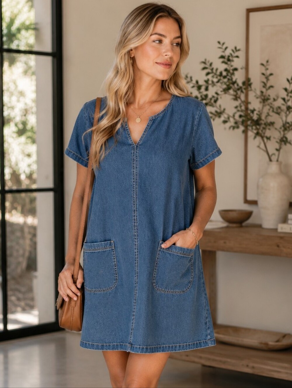 TY Original Wear Denim Blue Casual Dress Size L
